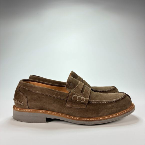 Florsheim Imperial Brown Suede Penny Loafers Slip On Moccasin Women's Size 5.5 - Picture 1 of 11